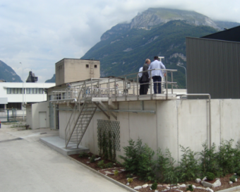 MBR MODULES DRAIN IN SEWAGE WATER